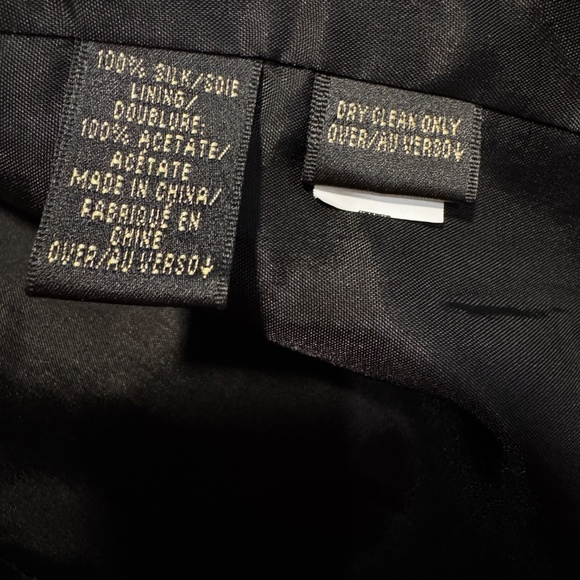 Dana Buchman Black 100% Silk Open-Front Blazer – Fully Lined – Women’s - Picture 7 of 10